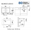 CHẬU RỬA BÁT BLANCO LEXA 8 ANTHRACITE